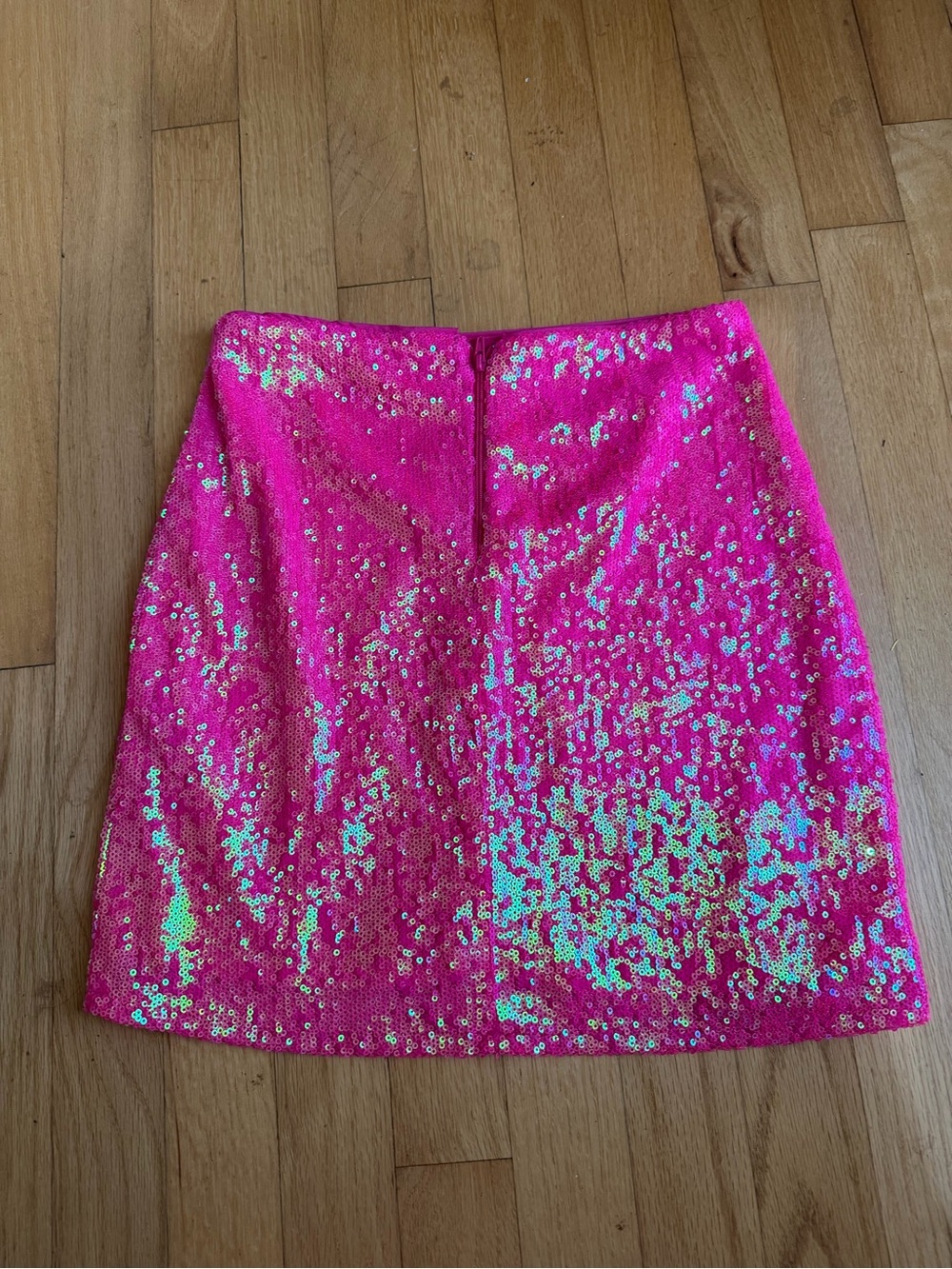 GB girls Iridescent Hot Pink Sequin Mini Skirt Sz 10
